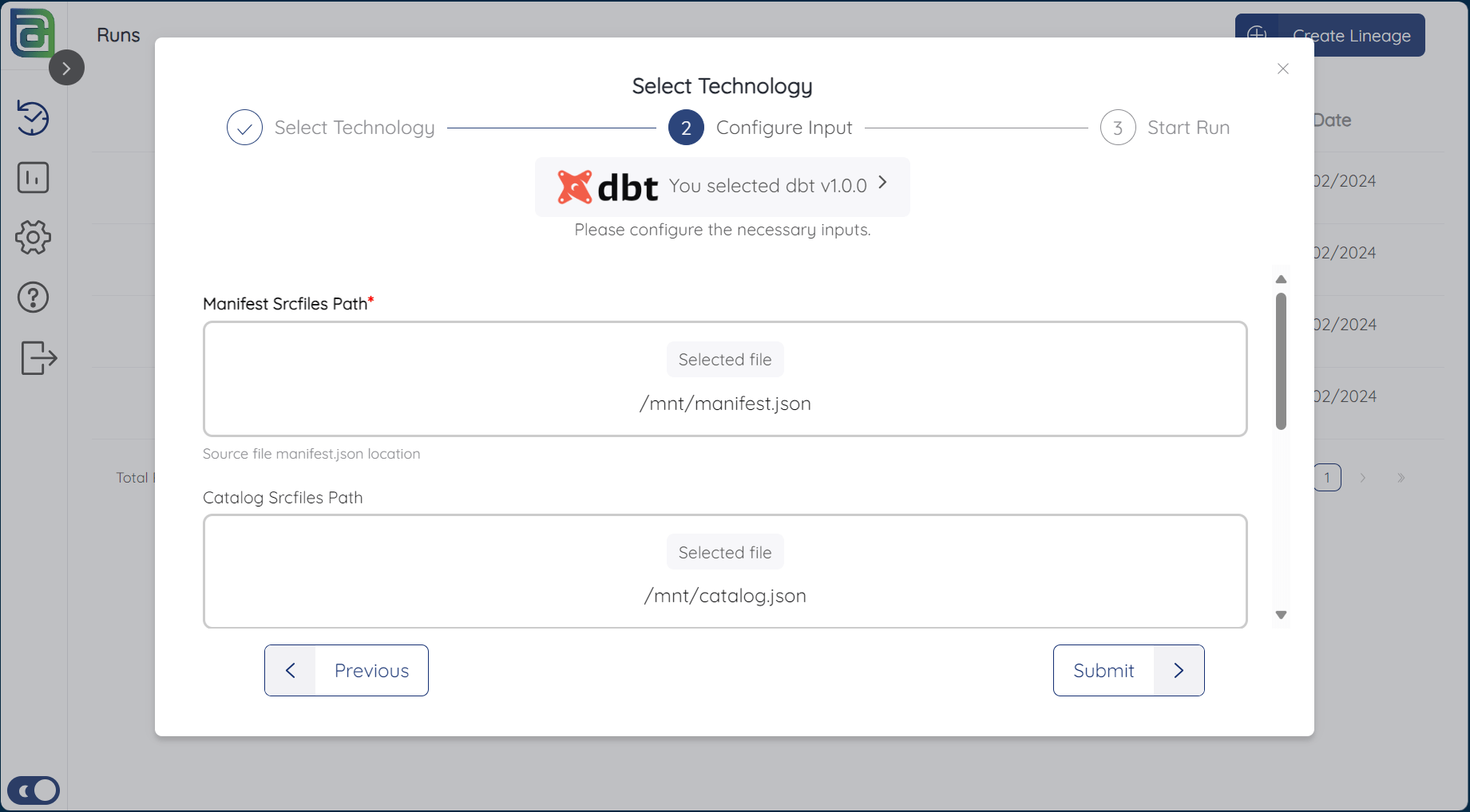Configure Input